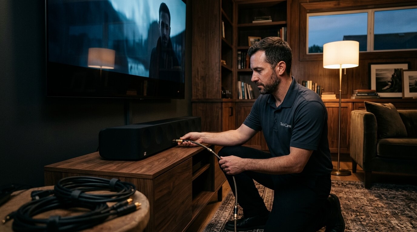 Home theater and sound bar setup service